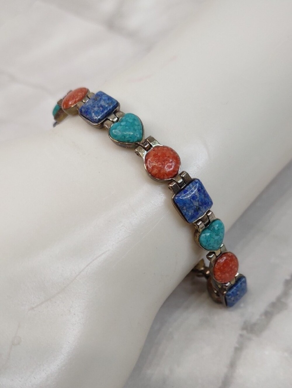 Carolyn Pollack Relios Sterling Silver/Multicolor Gemstone Bracelet